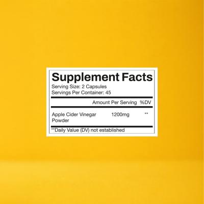 Apple Cider Vinegar 600mg
