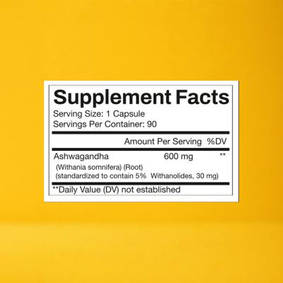 Double strength Ashwagandha 600mg