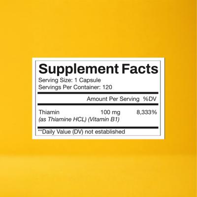 Vitamin B1 (Thiamine HCL) 100 MG