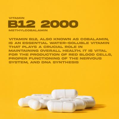 Vitamin B12 2000mcg Methylcobalamin B12