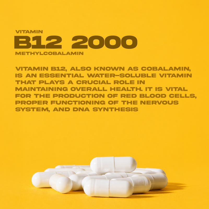 Vitamin B12 2000mcg Methylcobalamin B12