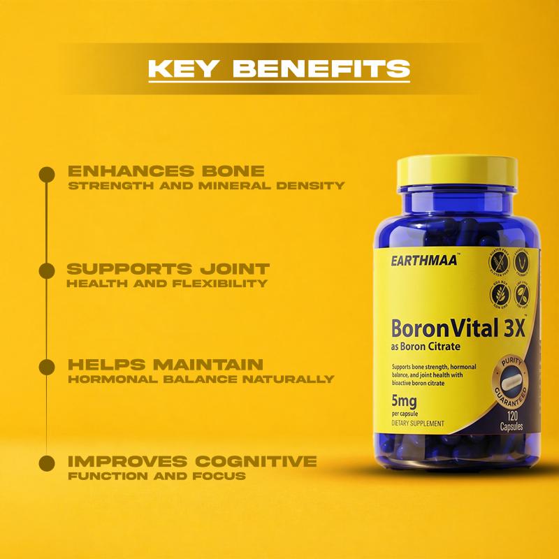 BoronVital 3X Boron Citrate 5mg