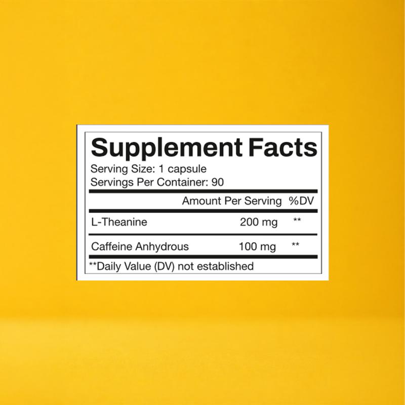 1:2 Caffeine + L-Theanine 300mg