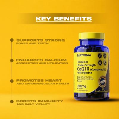 Ubiquinol Double Strength CoQ10 200mg with Piperine