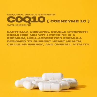 Ubiquinol Double Strength CoQ10 200mg with Piperine