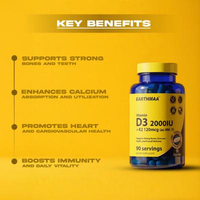 Vitamin D3 2000 IU + K2 120mcg (as MK-7)