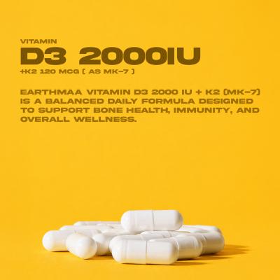 Vitamin D3 2000 IU + K2 120mcg (as MK-7)