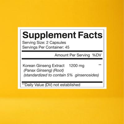 Korean Panax Ginseng 1200mg
