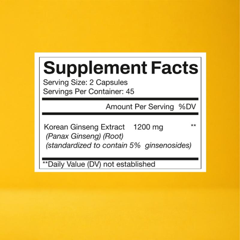 Korean Panax Ginseng 1200mg