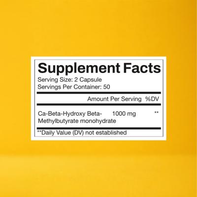 HMB 1000mg Ca-Beta-Hydroxy Beta-Methylbutyrate