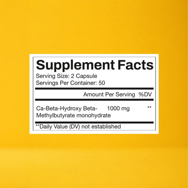 HMB 1000mg Ca-Beta-Hydroxy Beta-Methylbutyrate