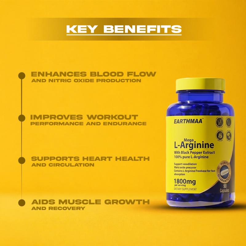 Mega L-Arginine 1800mg with Black Pepper extract