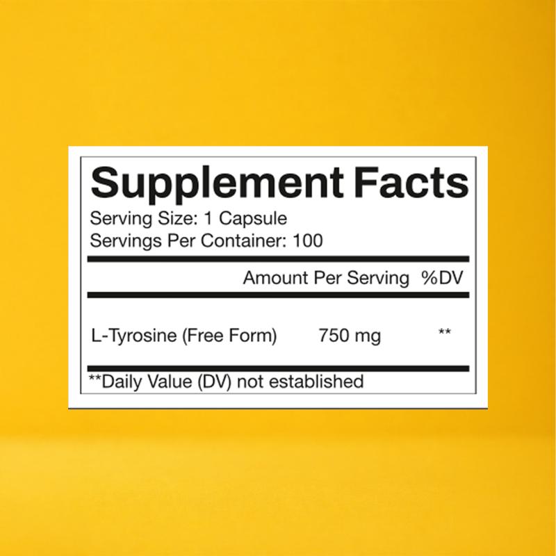 Extra Strenght L-Tyrosine 750mg