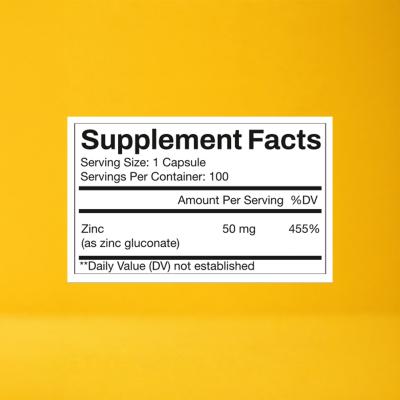 Zinc Gluconate 50mg
