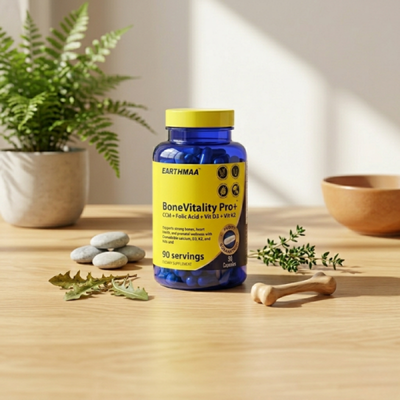 Bone Vitality Pro+ (CCM + Folic Acid + D3 + K2)