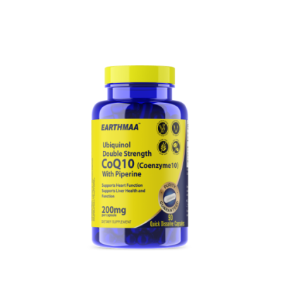 Ubiquinol Double Strength CoQ10 200mg with Piperine