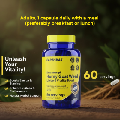 Extra Strength Horny Goat Weed with Maca | Libido & Vitality Boost