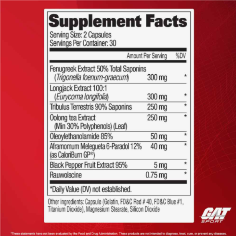 GAT Testrol Fire, 60 capsules