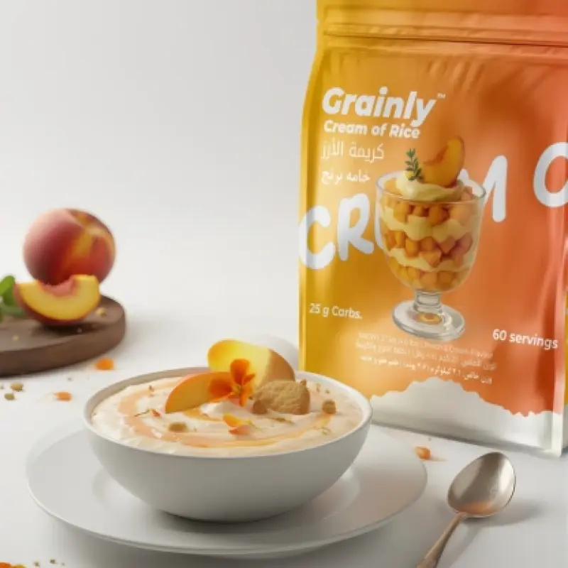 Peach and Cream Grainly Cream of Rice