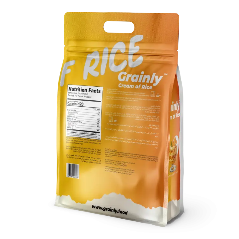Peach and Cream Grainly Cream of Rice