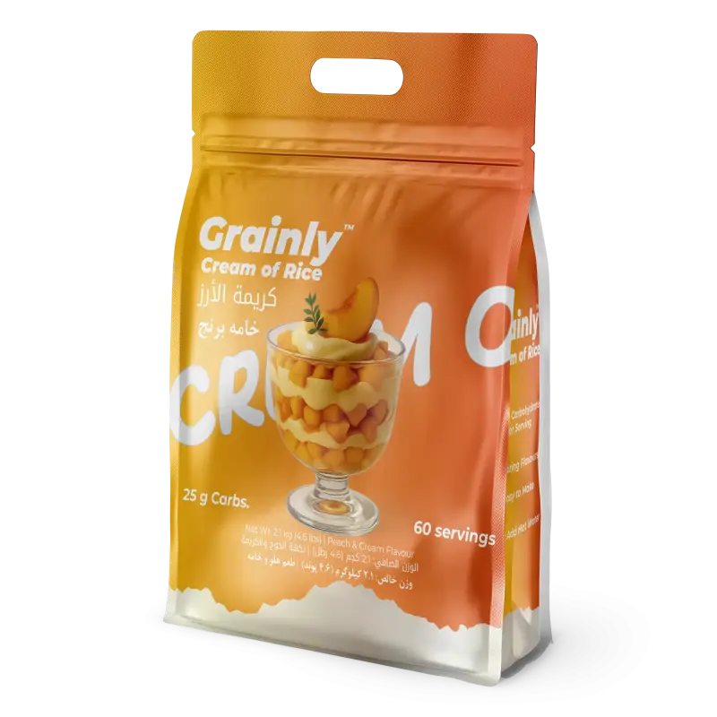 Peach and Cream Grainly Cream of Rice