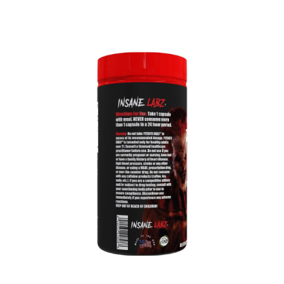 Insane Labz Psychotic Diablo Thermogenic Fat Burner for Men and Women with Grains of Paradise Theobromine Dandelion Root Extract Fueled by AMPiberry, Appetite Suppressant - 60 Servings