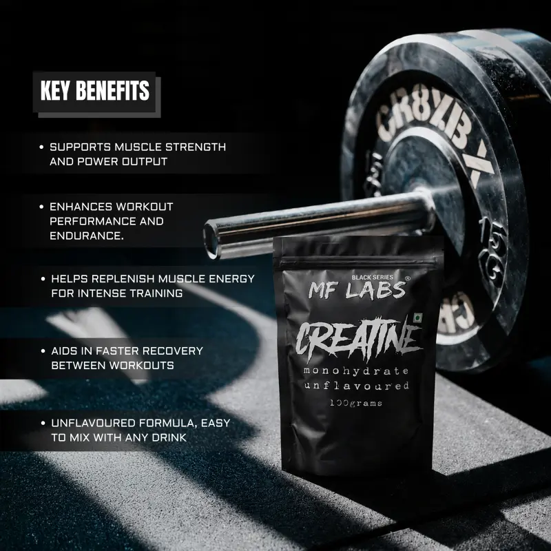 MF Labs Black Series Creatine Monohydrate Unflavoured 100g