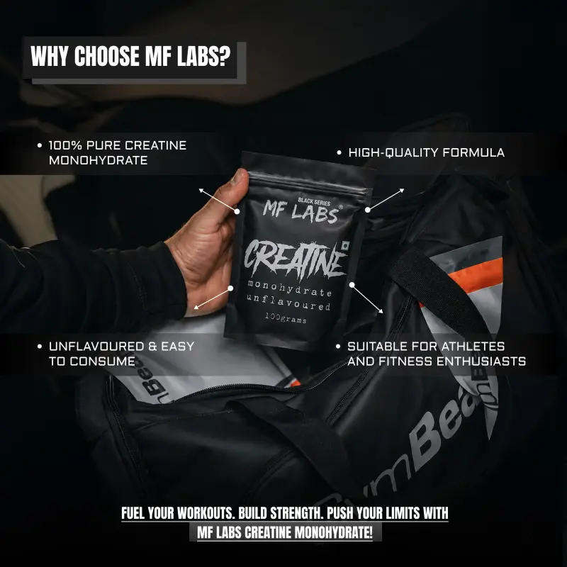 MF Labs Black Series Creatine Monohydrate Unflavoured 100g