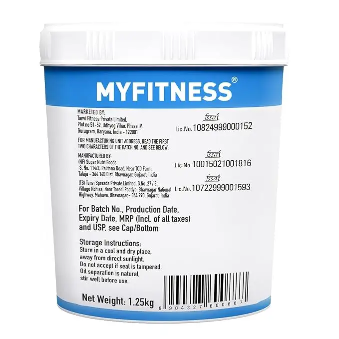MyFitness Chocolate Peanut Butter Crunchy | Tasty & Healthy Nut Butter Spread for Breakfast & Snacks | Cholesterol Free | Zero Trans Fat | Crunchy Peanut Butter
