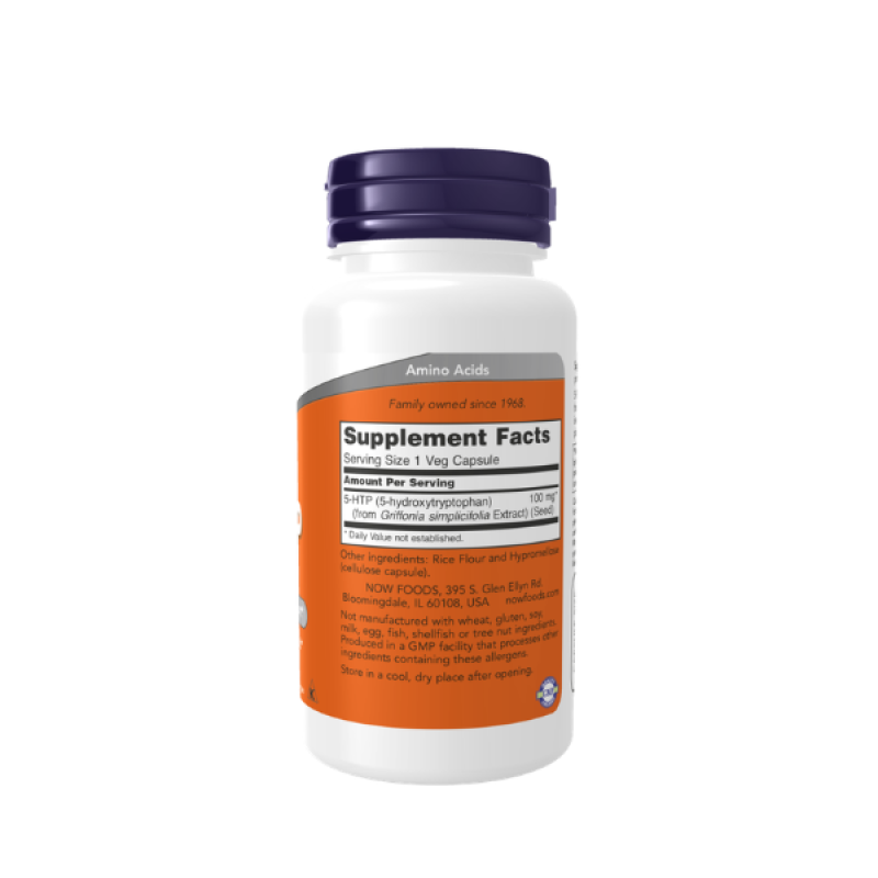 Now Foods 5-HTP 100 mg Veg Capsules
