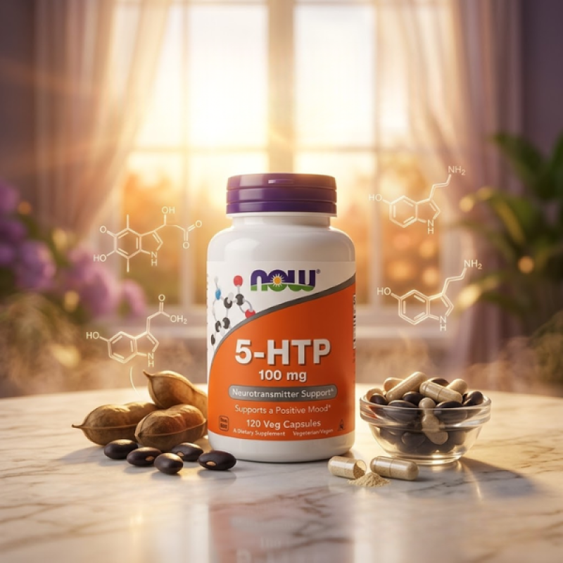 Now Foods 5-HTP 100 mg Veg Capsules