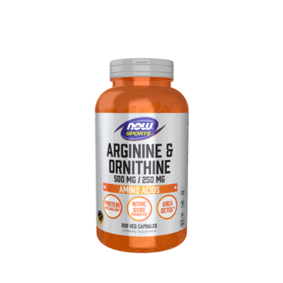 Arginine & Ornithine 500 mg / 250 mg, 250Veg Capsules