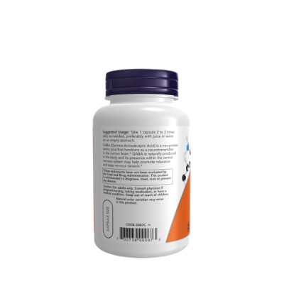 Now Foods GABA 500mg Veg Capsule
