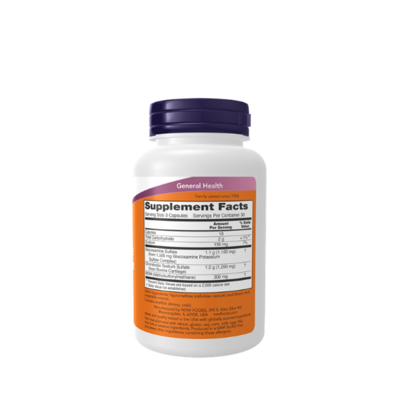 Now Foods Glucosamine & Chondroitin with MSM Capsules