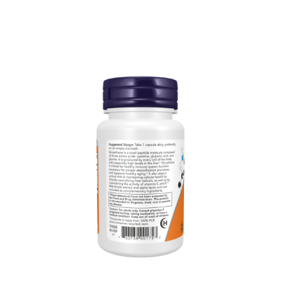 NOW Foods Supplements, Glutathione 500 mg, With Milk Thistle Extract & Alpha Lipoic Acid, Free Radical Neutralizer