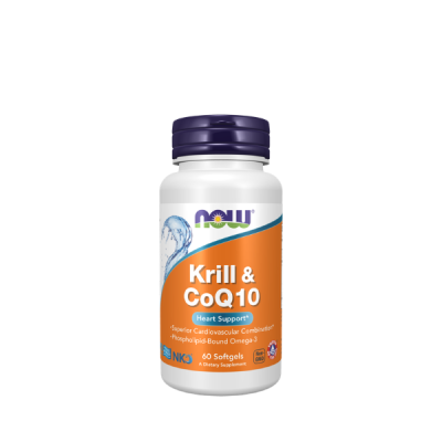 NOW Foods, Krill & CoQ10, 60 Softgels