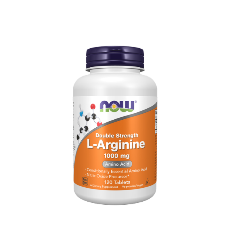 NOW Foods L-Arginine Double Strength 1000mg Tablets