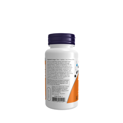 Now Foods L-Lysine 500 mg Veg Tablets