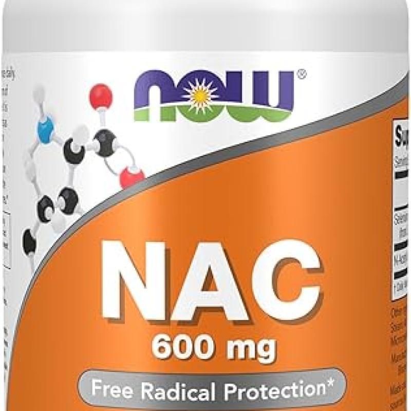 Now Foods NAC 600mg Free Radical Protection Capsule
