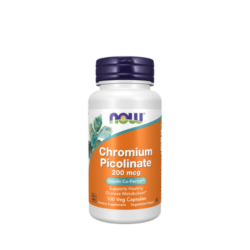 Now Foods Chromium Picolinate 200mcg Veg Capsules
