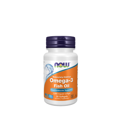 Now Foods Omega-3 Fish Oil, Molecularly Distilled Softgels