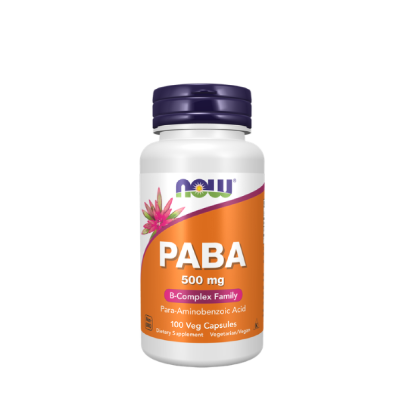 Now Foods PABA 500 mg Veg Capsules