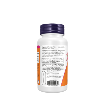 Now Foods PABA 500 mg Veg Capsules