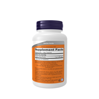 NOW Foods, Taurine, 1,000 mg, 100 Veg Capsules