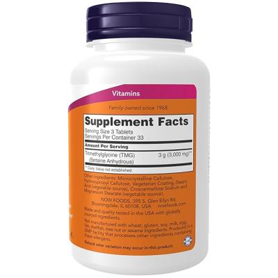 Now TMG Betaine 1,000 mg Tablets