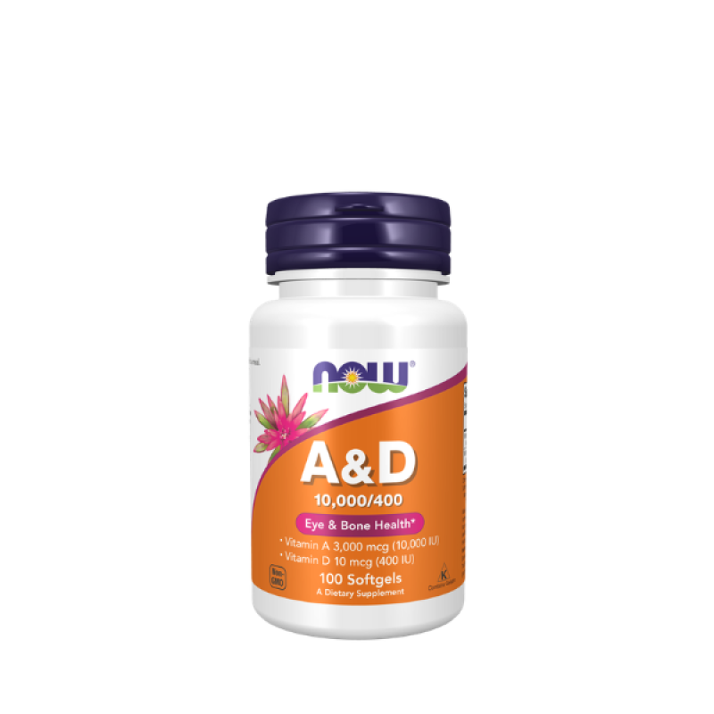 Now Foods Vitamin A & D 10,000/400 IU Softgels