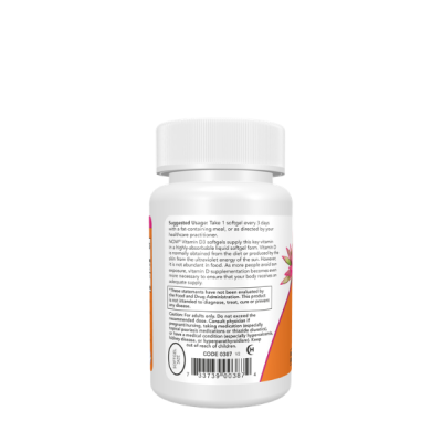 NOW Foods Supplements, Vitamin D-3 10,000 IU, Highest Potency, Structural Support*, 240 Softgels