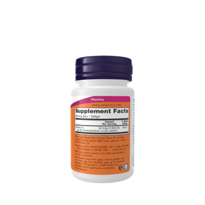 NOW Foods Supplements, Vitamin D-3 2,000 IU, High Potency, Structural Support