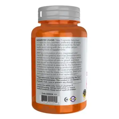 NOW Foods ZMA Veg Capsules
