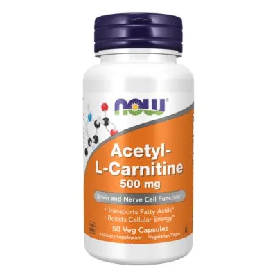 NOW Foods Supplements, Acetyl-L-Carnitine 500 mg Veg Capsules